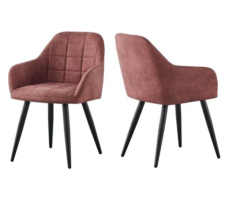 Set Of 2 Faux Matte Suede Leather Dining Chairs Accent Home