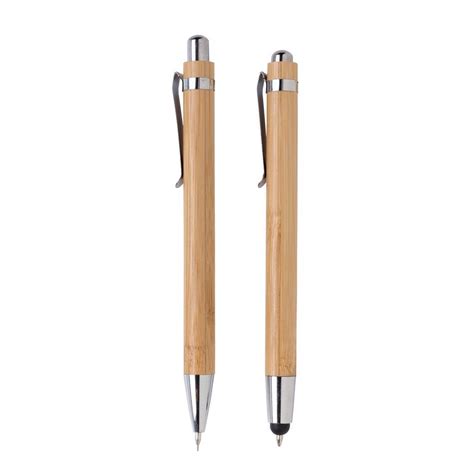 XD Collection Bamboo Pen Set Blue Ink PrintSimple