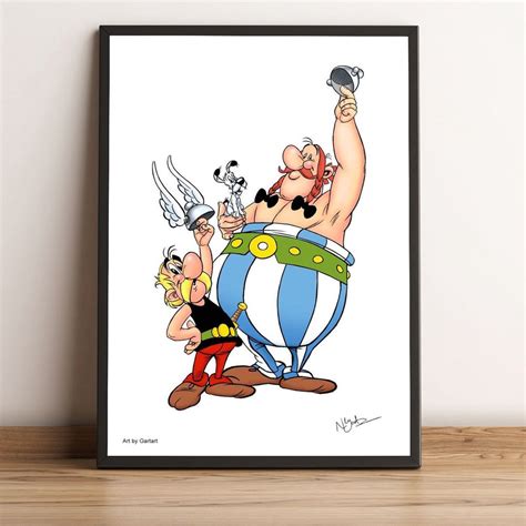 Obelix E Asterix Desenho - Quadro decorativo Asterix e Obelix Desenho Vikings em Promoção na ...