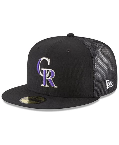 Заказать Бейсболки Кепка с сеткой на спине Colorado Rockies 59FIFTY New ...