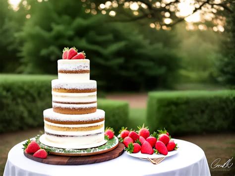 Naked Cake Tendência Deliciosa para Casamentos