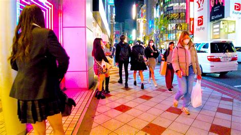 🔴shibuya In Tokyo Is Exciting At Night♪💖🐶4k Asmr Non Stop 1 Hour 07