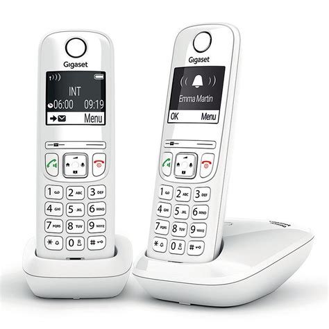 Gigaset AS690 Duo Blanco - Teléfono inalámbrico - LDLC