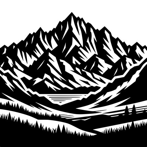 Jagged Mountains Svg Design For Cricut Silhouette Laser Machines