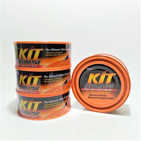 Jual Kit Paste Wax Restorative Car Heavy Duty Polish Body 225 Gr Orange