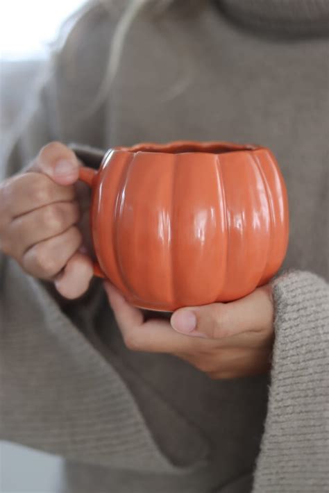 Large Pumpkin Mug Autumnal Orange Pretty Little Home