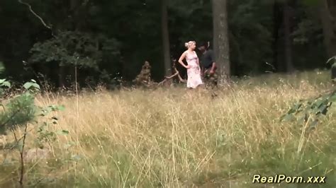 German Milf Interracial Outdoor Banged
