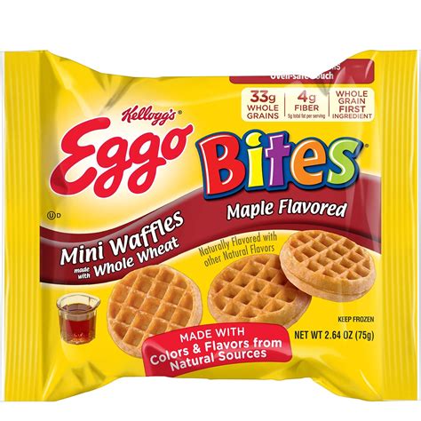 Kellogg S Eggo Waffle Bites Maple 2 64 Oz 72 Count Grocery And Gourmet Food