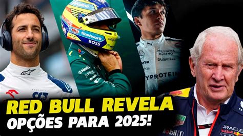 RED BULL DESCARTA ALBON PARA VAGA DE PEREZ E PRIORIZA 2 CANDIDATOS