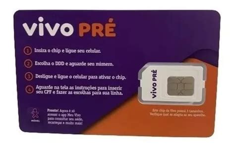 Chip Vivo 4g Pré Pago Triplo Corte Escolha O Ddd Que Quiser MercadoLivre