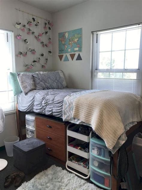 20 Space Saving Dorm Room Organization Inspirations College Dorm