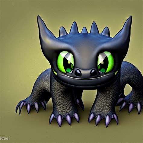 Toothless The Dragon Realistic Sketches