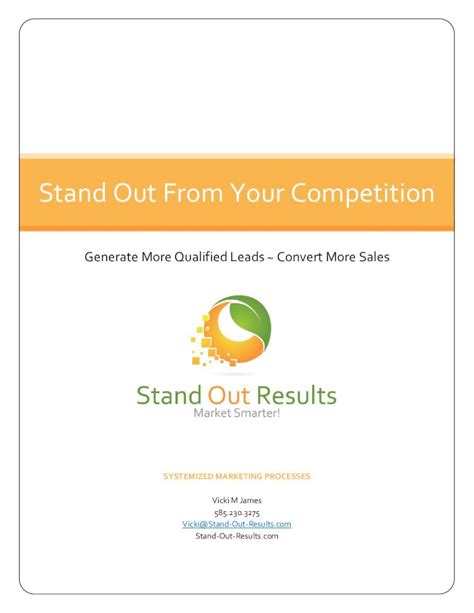 Pdf Stand Out From Your Competition Ww Prweb Comww Prweb