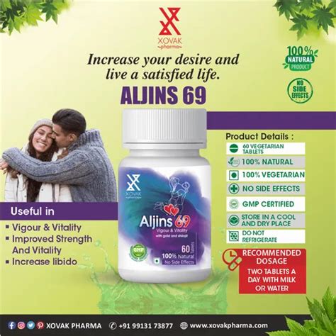 Ayurvedic Aljins 69 Tablets For Sex Booster Stamina And Power Booster For Men At 999 Bottle