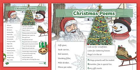 KS2 Christmas Poems Examples Teacher Made Twinkl