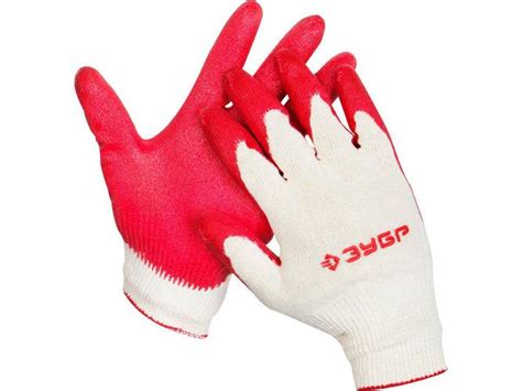 Перчатки с обливной ладонью из латекса S-M 10 класс ЗУБР МAСTEP 11458-S ...