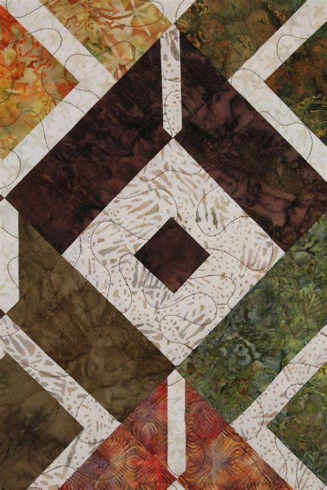 Fall Batik Diamond Quilt Alberta Quilter