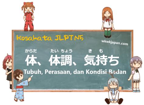 Tubuh Perasaan Dan Kondisi Badan Kosakata Jlpt N Belajar Bahasa