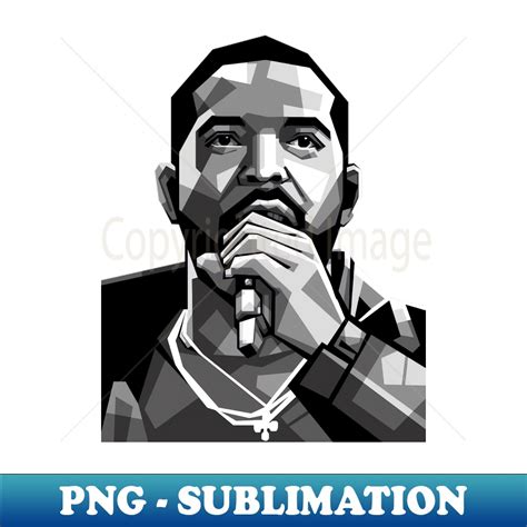 Canadian Rapper Drake Black And White Creative Sublimation Inspire