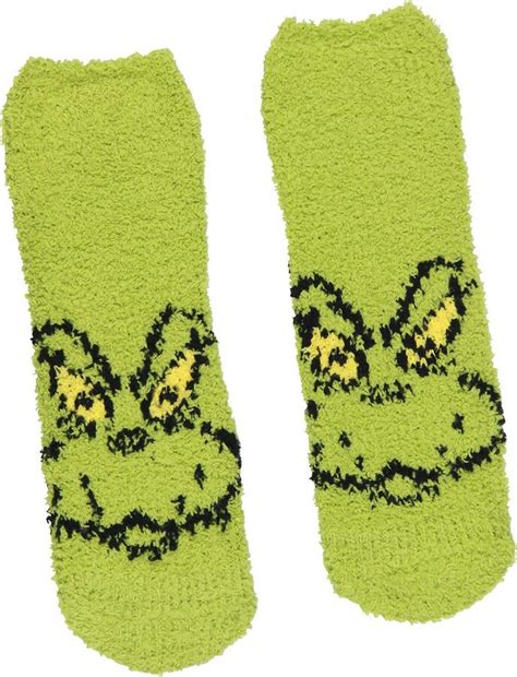 Seven Times Six Dr Seuss The Grinch Socks Toddlers Grinch Face Plush