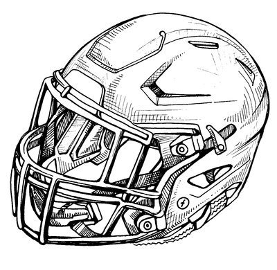 How To Draw A Football Helmet | Free download on ClipArtMag