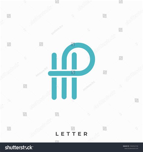 Abstract Letter Illustration Vector Template Suitable Stock Vector ...