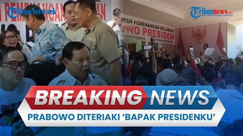 Breaking News Prabowo Subianto Tiba Di Rumah Relawan Jokowi