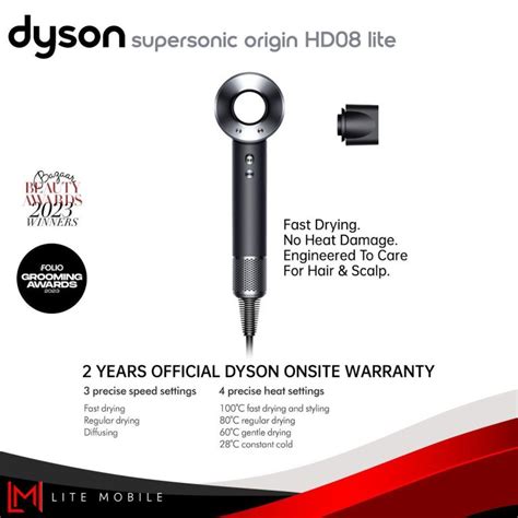 Dyson HD08 Lite Hair Dryer (Black Nickel) | Mobile Phone Repair ...