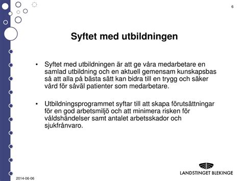 Ppt Genomf Randeplan F R Utbildning I Bem Tande Av Hot Och V Ld Powerpoint Presentation Id