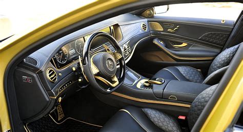 2016 Brabus Rocket 900 Desert Gold Edition Based On Mercedes Amg S 65 Interior Hd Wallpaper