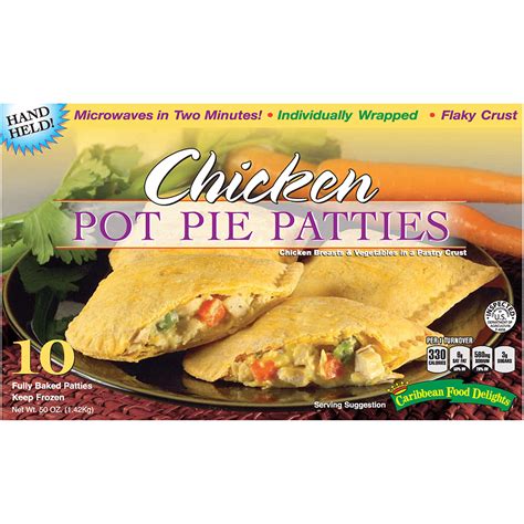 Chicken Pot Pie Patties 1210 Packs Baked