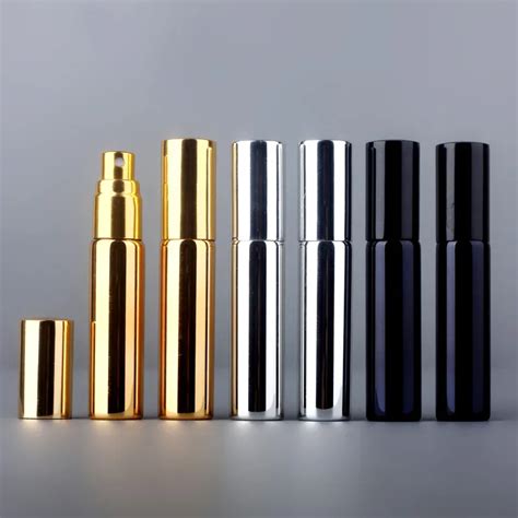 Pieces Lot Ml Portable Uv Glass Refillable Perfume Bottle With