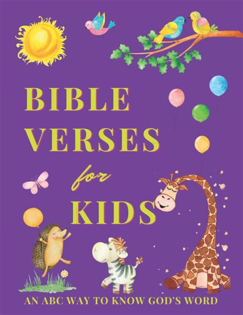 Bible Verses For Kids Simple Abc Bible Verses With Cute Illustrations