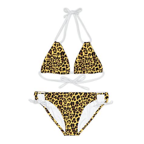 Strappy Bikini Set AOP Kokorepublic