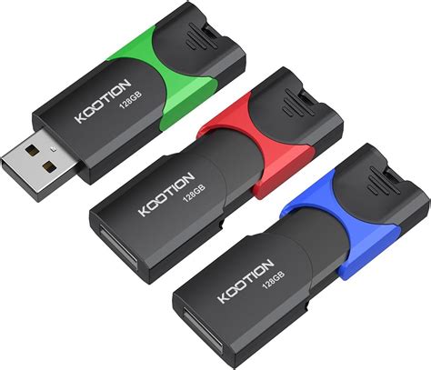 Amazon KOOTION 128GB Flash Drive 3 Pack USB Flash Drives