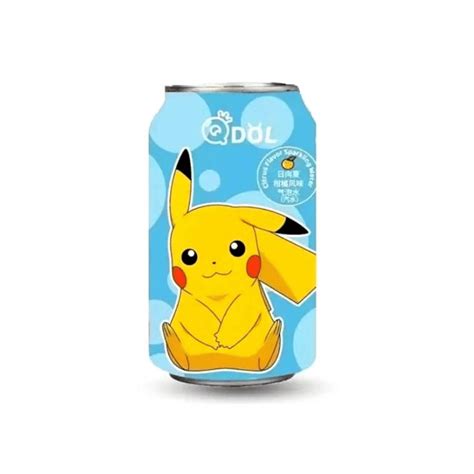 Pokemon Sparkling Water Pikachu Citrus Flavor Pokenerds