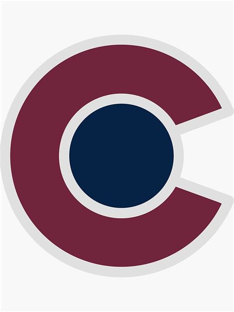 "Colorado Avalanche Alternate Logo" Sticker by magpie1463 | Redbubble