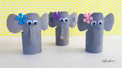 Toilet Paper Tube Elephant Diy Thought