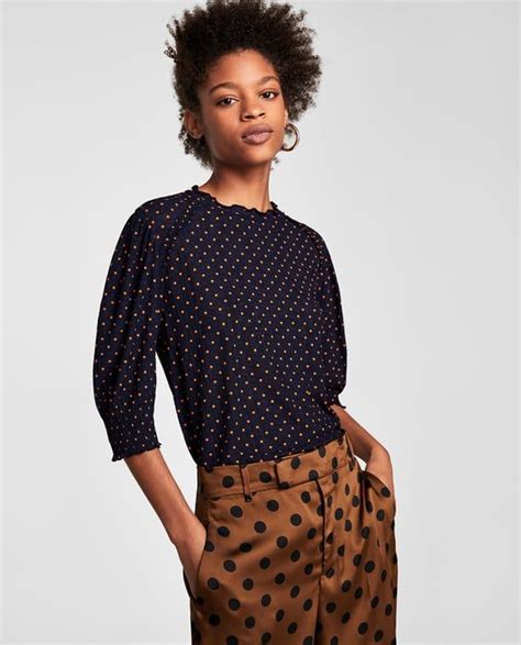 Image Of Polka Dot T Shirt From Zara Polka Dot T Shirts Zara Shirts