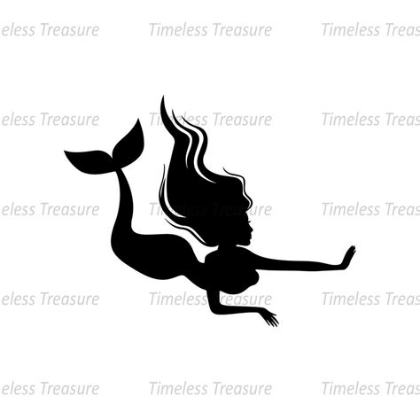 Little Mermaid Disney Princess Ariel Silhouette Svg Inspire Uplift