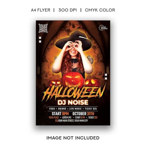 Folheto De Festa De Halloween Psd Premium