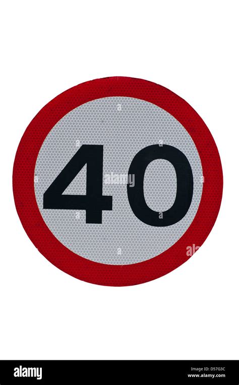 mph british road sign cut  stock images pictures alamy