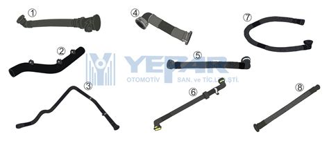 YPR-100.736 4570101364 UNIVERSAL YAĞ DOLDURMA BORUSU - Yepar Otomotiv