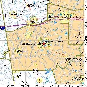 Carrollton, Georgia (GA) ~ population data, races, housing & economy