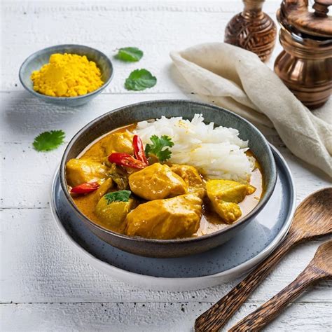 Premium Photo Malaysian Style Chicken Curry With Potatoes Kari Ayam