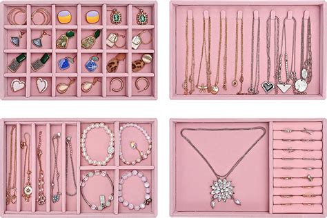 Amazon Procase Stackable Jewelry Organizer Trays For Drawers