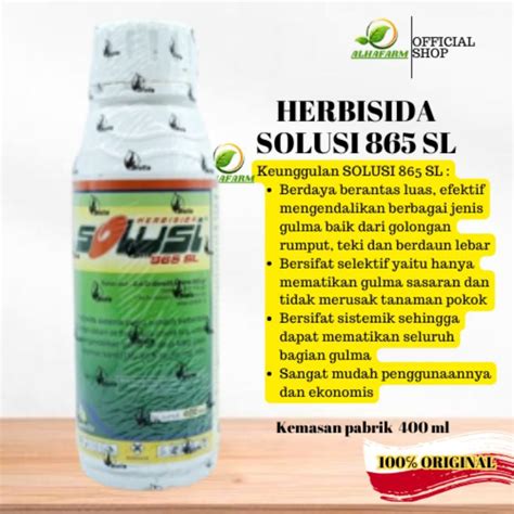 Jual Herbisida Solusi Sl Original Ml Kemasan Pabrik Shopee