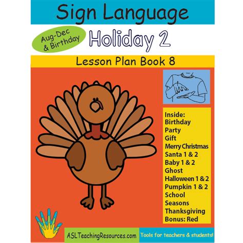 Lesson Plan Book Sign Language Weather Asl Teaching Resources