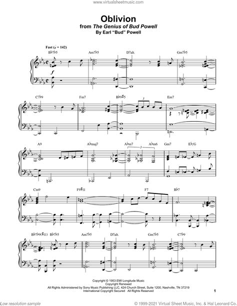 Oblivion Sheet Music For Piano Solo Transcription PDF