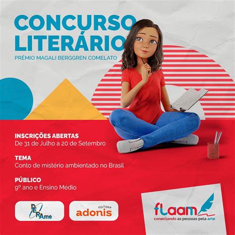 ENCERRADO 3º Concurso Literário da FLAAM Prêmio Magali Comelato